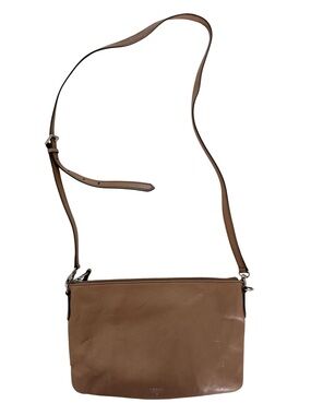 Fossil Fiona Leather Crossbody Bag with Adjustable Strap Tan